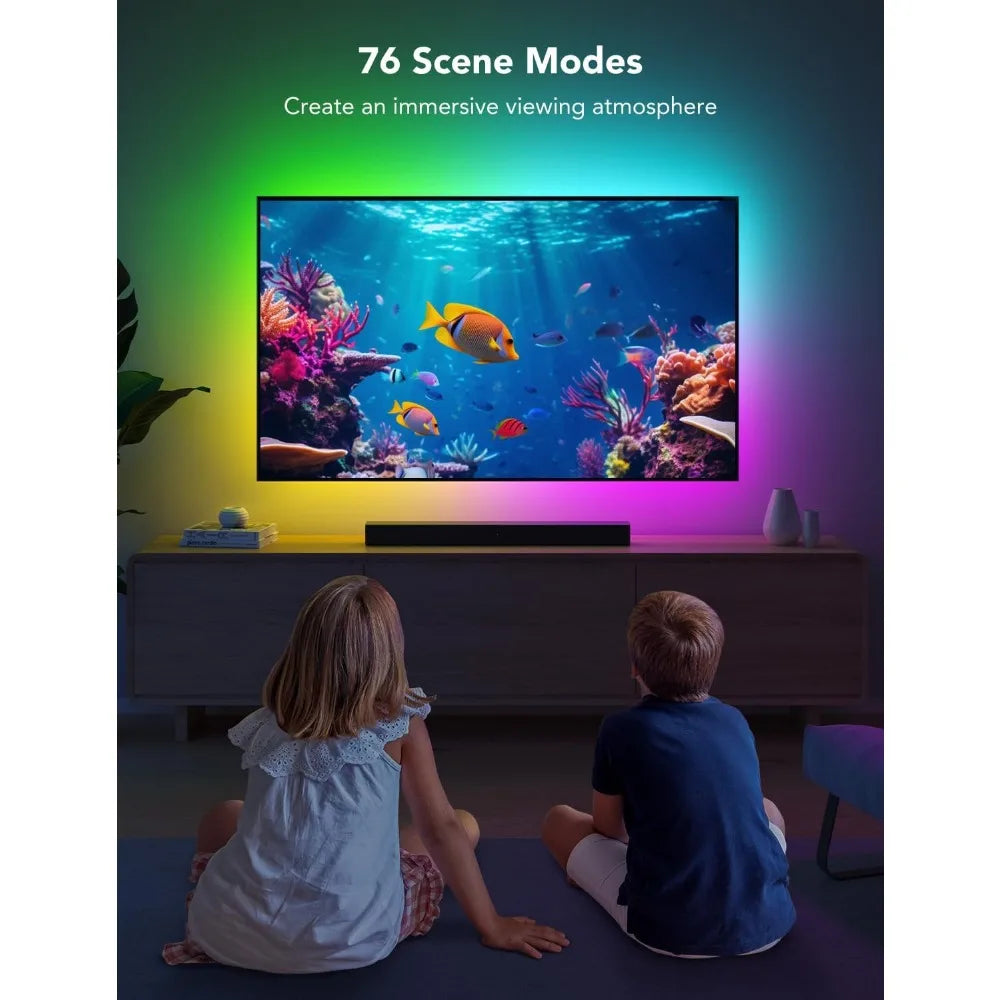 Govee TV LED Backlight Strip, RGBIC Smart LED Backlight for 40-50inch TVs, Music Sync, Wi-Fi Bluetooth & App Control, Works with