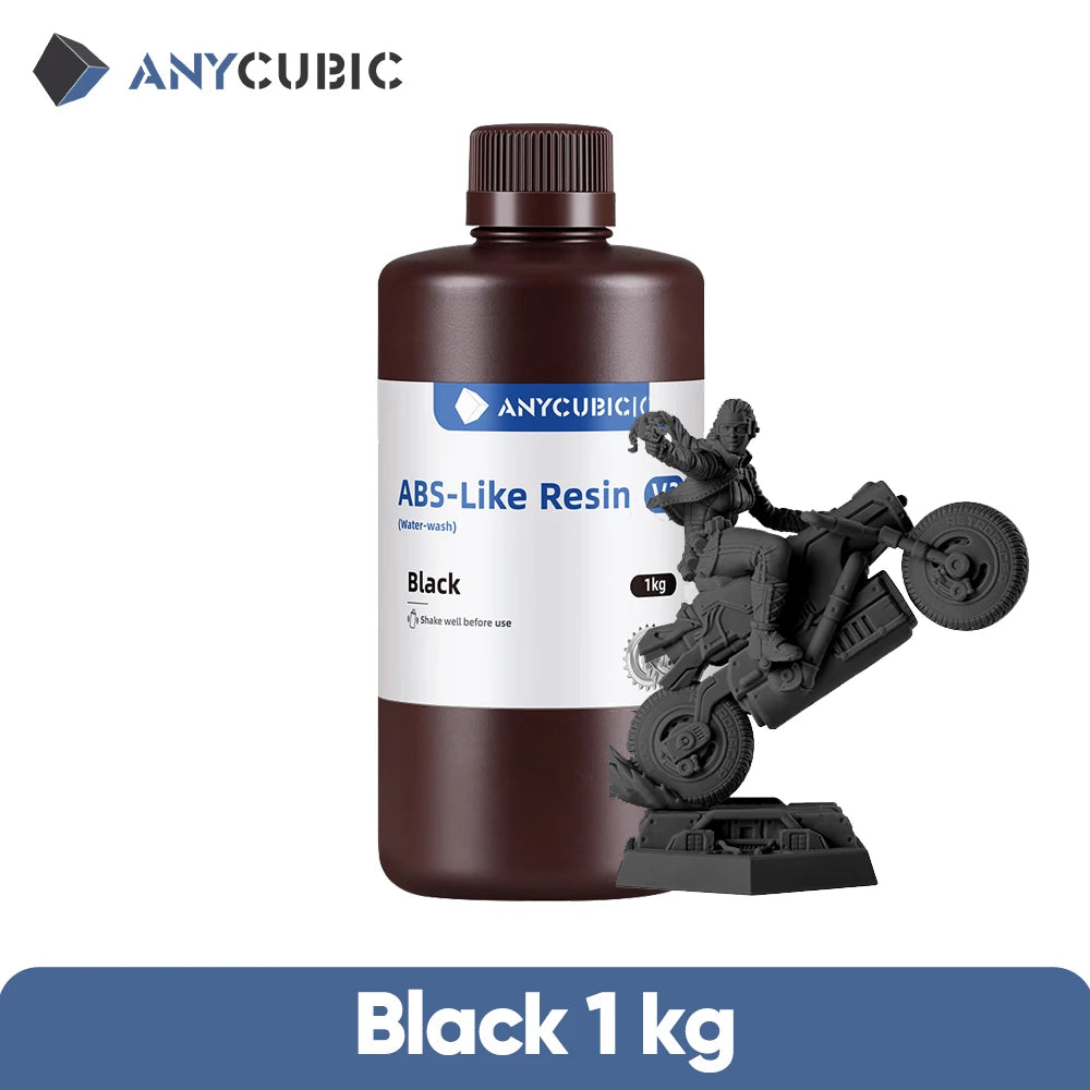 ANYCUBIC ABS-Like Resin 3.0 Water Washable For LCD 3D Printer High Accuracy Low Shrinkage Rate Photopolymer 3D Printing