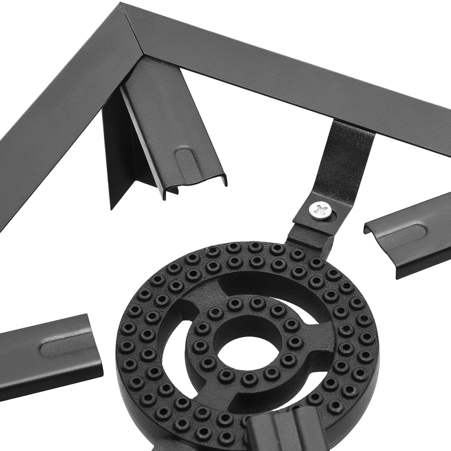 8000W Portable Camping Gas Stove Outdoor 2 Burner BBQ Picnic Camp Propane Cooker Stove with Adjustable 0-10Psi Regulator Hose