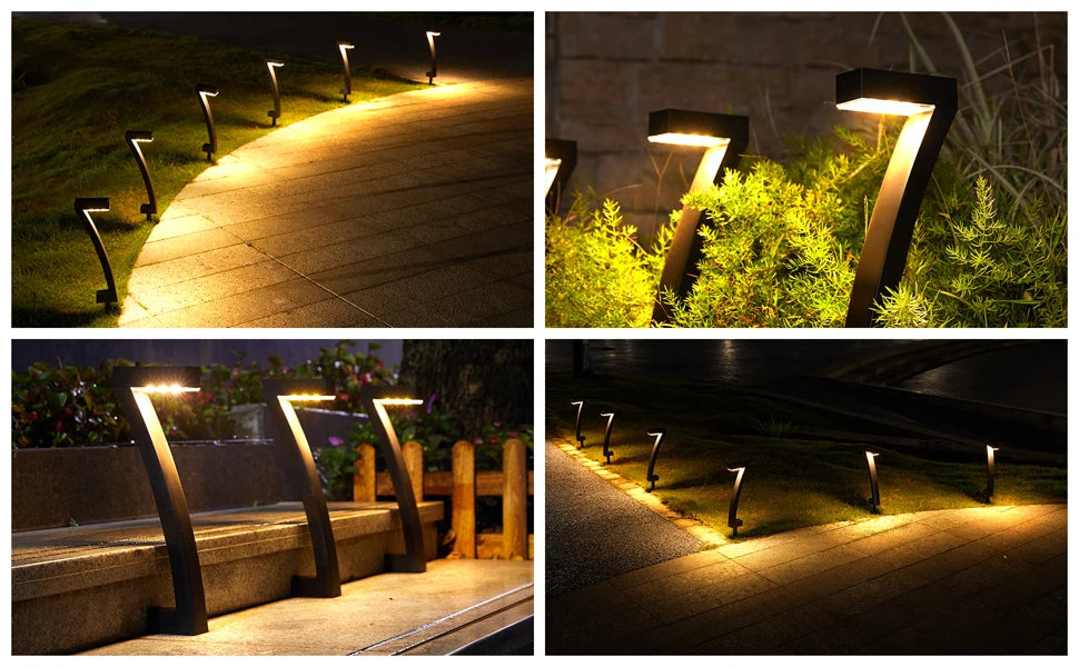 6Pack Bright Solar Outdoor Lights Pathway, 12 Hrs Solar Garden Lights, Auto On/Off for Outside Landscape Path Yard Walkway