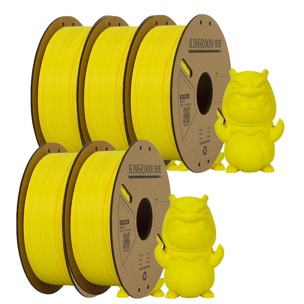 KINGROON PLA Filament 1.75mm 3D Printer Filament 5/10Rolls 3D Printing Plastic Material 100% No Bubble for FDM 3D Printer MIX