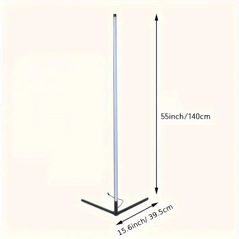 Corner Floor Lamp, 60-Inch Rgb Led Corner Lamp, Led Floor Lamp For Living Room Bedroom Game Room