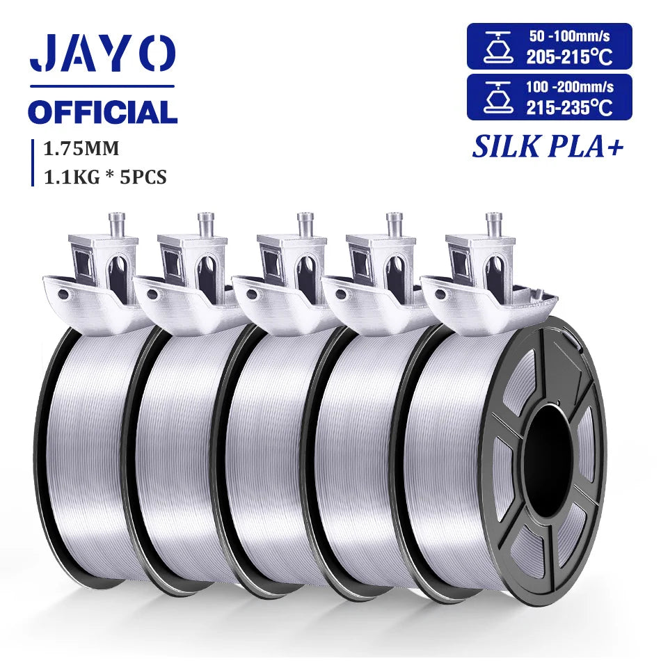 JAYO PLA/PLA META/PETG/SILK/PLA+/Wood/ ABS/Marble 3D Printer Filament 1.75mm 5KG 3D Printing Materials for 3D Printer&3D Pen