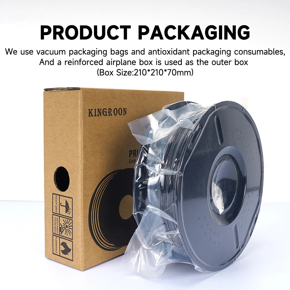 KINGROON Newest HS-PETG 3D Printer Filament 1.75mm High Speed 3D Printinng Material Hyper PETG 5KG 10KG Mix Color