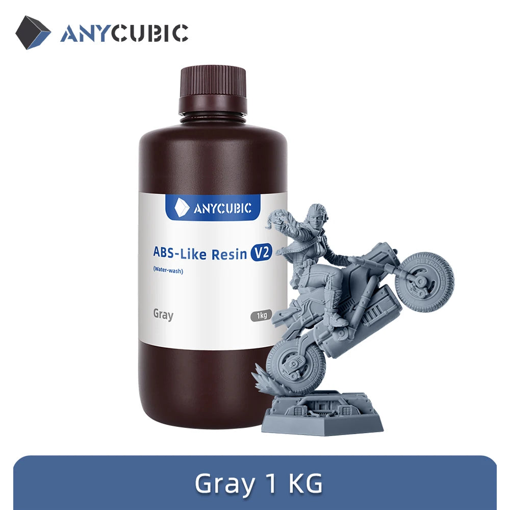 ANYCUBIC ABS-Like Resin 3.0 Water Washable For LCD 3D Printer High Accuracy Low Shrinkage Rate Photopolymer 3D Printing