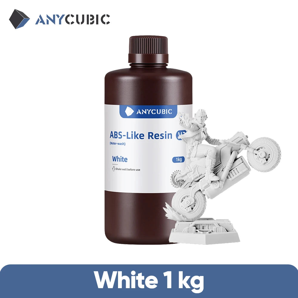 ANYCUBIC ABS-Like Resin 3.0 Water Washable For LCD 3D Printer High Accuracy Low Shrinkage Rate Photopolymer 3D Printing