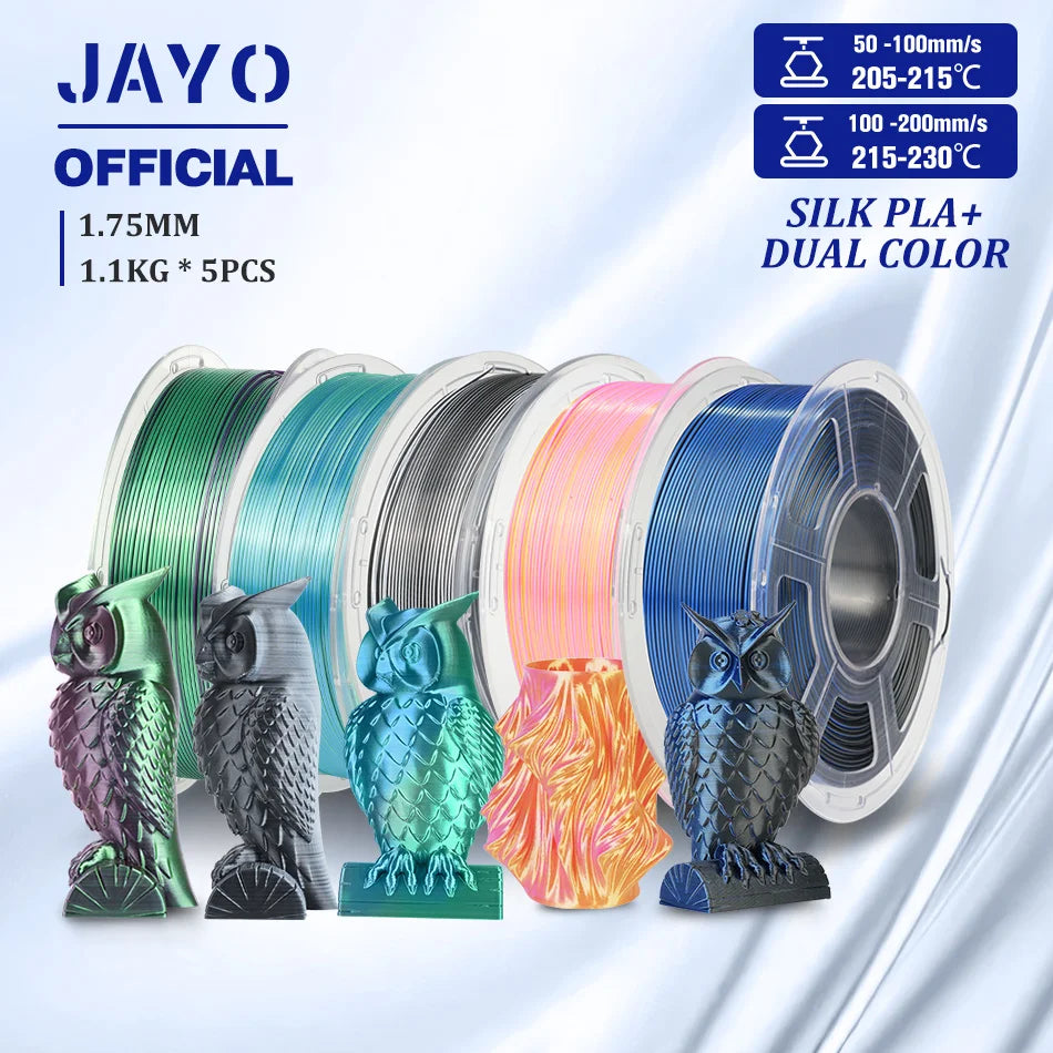 JAYO PLA/PLA META/PETG/SILK/PLA+/Wood/ ABS/Marble 3D Printer Filament 1.75mm 5KG 3D Printing Materials for 3D Printer&3D Pen