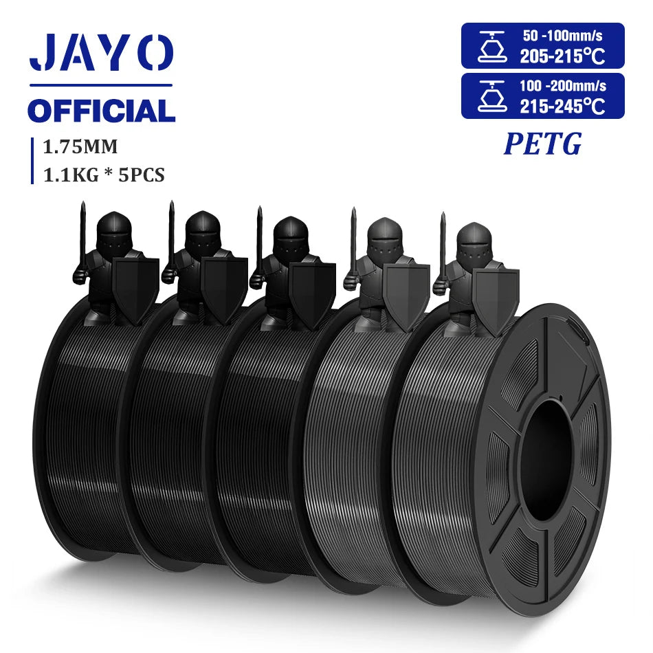JAYO PLA/PLA META/PETG/SILK/PLA+/Wood/ ABS/Marble 3D Printer Filament 1.75mm 5KG 3D Printing Materials for 3D Printer&3D Pen