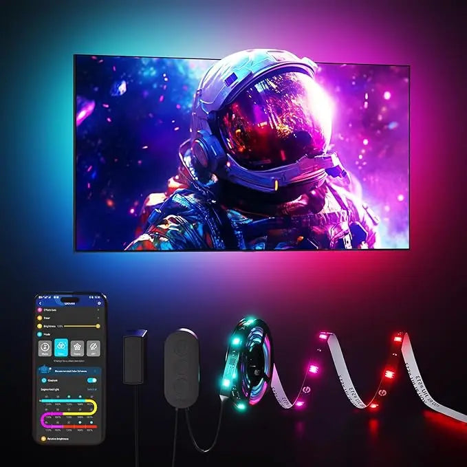 Govee TV LED Backlight Strip, RGBIC Smart LED Backlight for 40-50inch TVs, Music Sync, Wi-Fi Bluetooth & App Control, Works with
