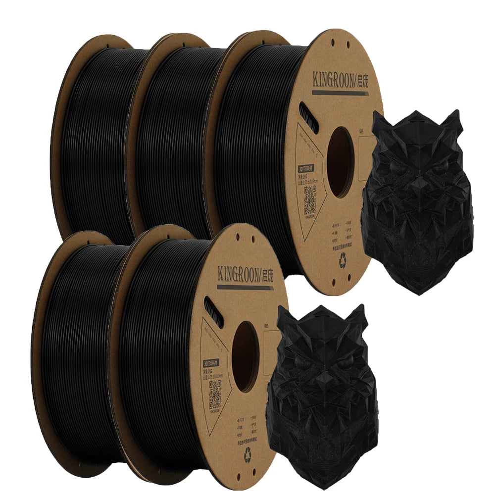 KINGROON PLA Filament 1.75mm 3D Printer Filament 5/10Rolls 3D Printing Plastic Material 100% No Bubble for FDM 3D Printer MIX
