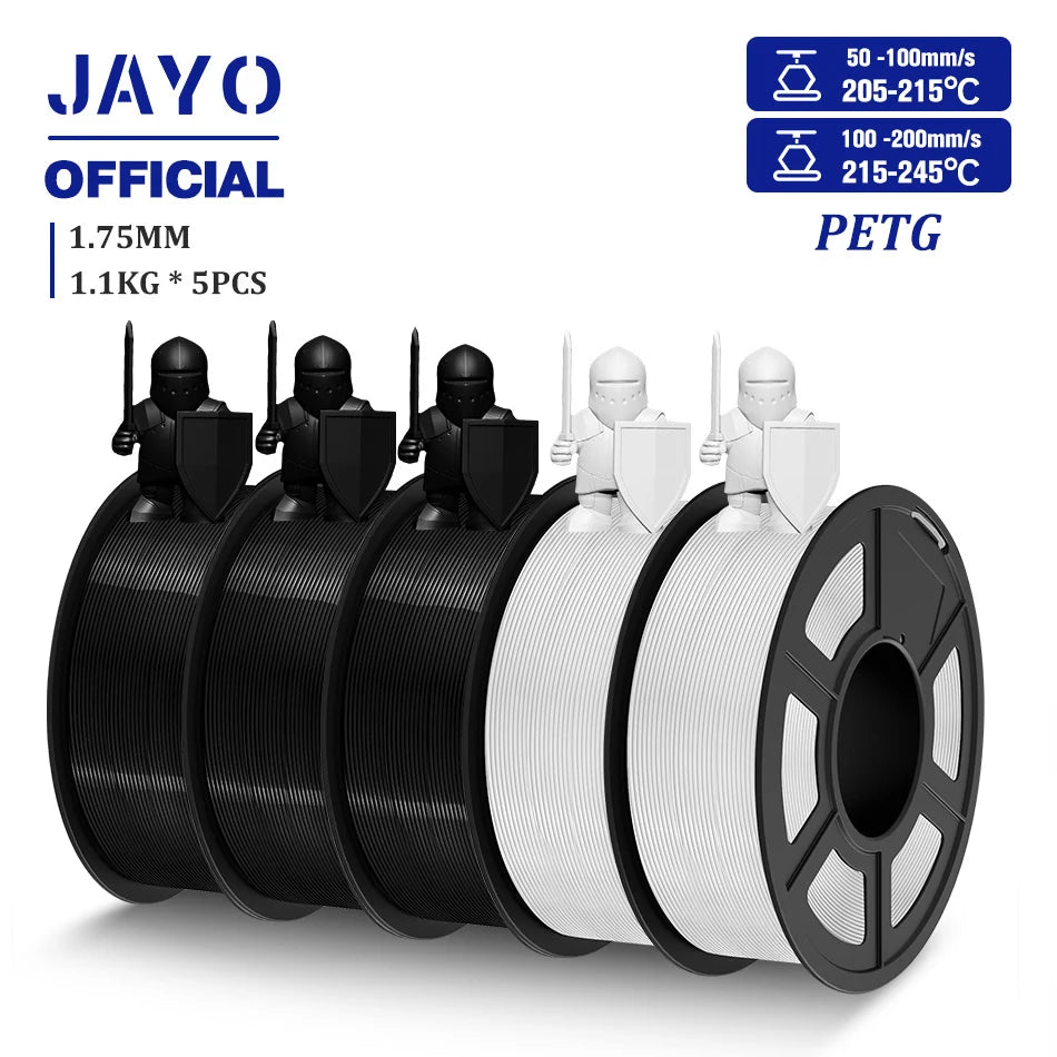 JAYO PLA/PLA META/PETG/SILK/PLA+/Wood/ ABS/Marble 3D Printer Filament 1.75mm 5KG 3D Printing Materials for 3D Printer&3D Pen