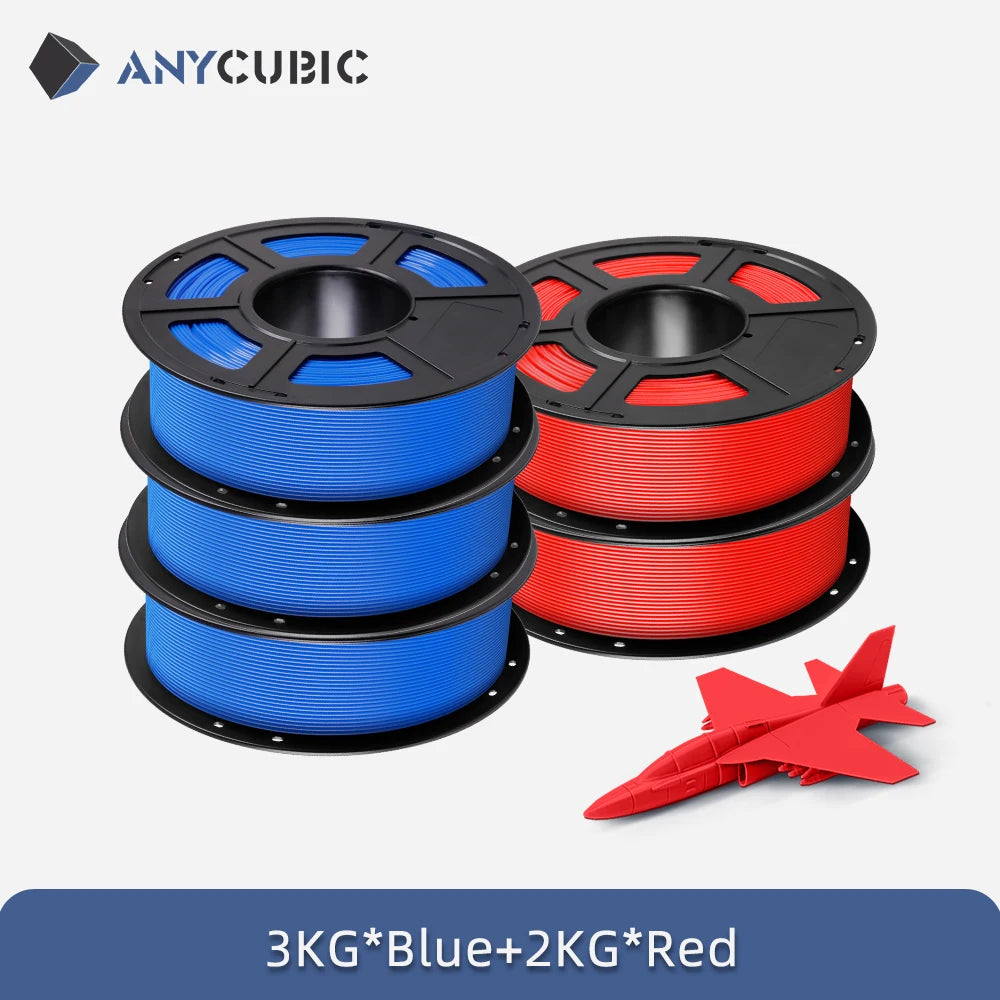 ANYCUBIC 5KG PLA Filament For FDM 3D Printer 1.75mm Eco-friendly 3D Printing Material Failment For Kobra S1C K3C EU US Warehouse