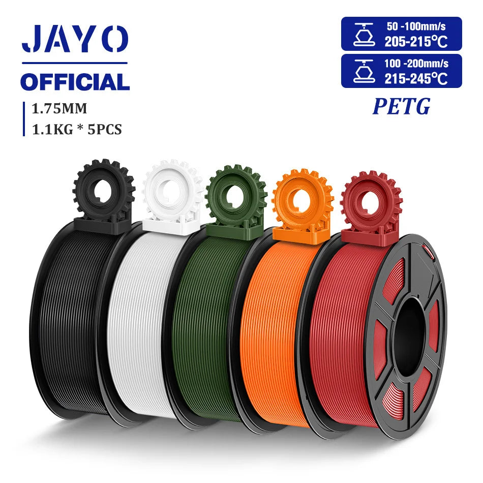 JAYO PLA/PLA META/PETG/SILK/PLA+/Wood/ ABS/Marble 3D Printer Filament 1.75mm 5KG 3D Printing Materials for 3D Printer&3D Pen