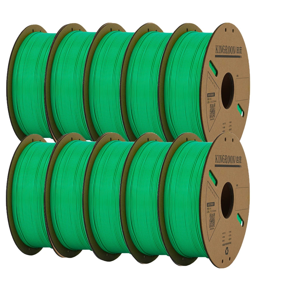 KINGROON PLA Filament 1.75mm 3D Printer Filament 5/10Rolls 3D Printing Plastic Material 100% No Bubble for FDM 3D Printer MIX
