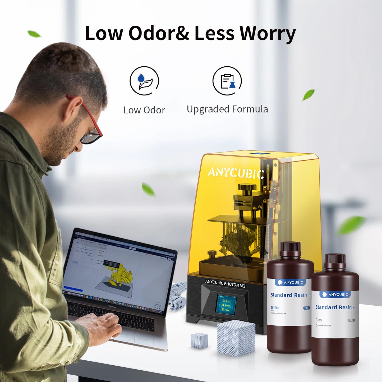 ANYCUBIC Standard Resin 405nm UV Resin LCD 3D Printer Photosensitive Resin For Photon Mono 7 Pro Figurines 3D Printing Materials