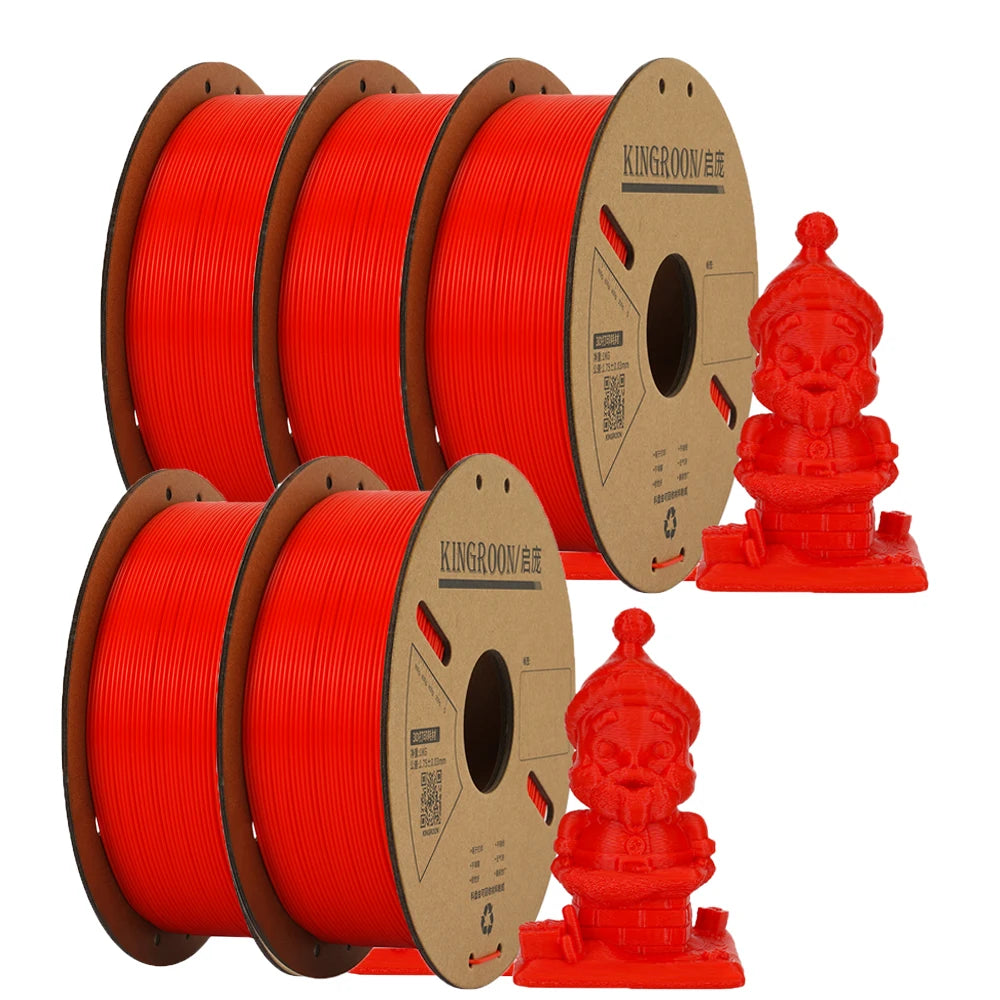 KINGROON PLA Filament 1.75mm 3D Printer Filament 5/10Rolls 3D Printing Plastic Material 100% No Bubble for FDM 3D Printer MIX
